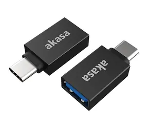Akasa AK-CBUB62-KT02 adapter czarny / adapter USB-A / USB-C - USB-A / 2szt 