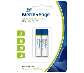 Akumulator MediaRange o dużej pojemności Micro AAA / HR03 / 1,2V / 2 szt.