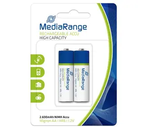 Akumulator MediaRange o dużej pojemności Mignon AA / HR6 / 1,2V / 2 szt.