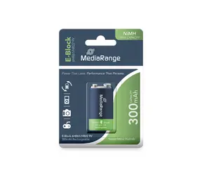 Akumulator MediaRange o dużej pojemności E-Block 6HR61/HR22 / 9V