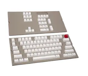 Wspaniałe wymienne klawisze Doubleshot ABS biały / 104 szt. / układ US / Cherry MX + Gateron + Kailh