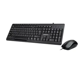 GIGABYTE KM6300 czarny / zestaw klawiatura i mysz / USB / 1000 DPI