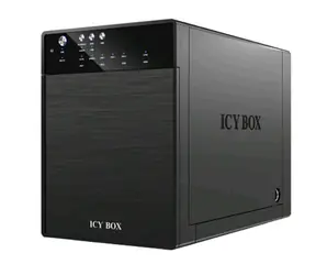 Icy box IB-3640SU3 czarny / zewnętrzna skrzynka aluminiowa na cztery dyski 3,5" SATA / USB / eSATA