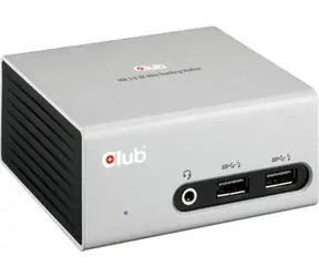 Club3D USB 3.0 Hub CSV-3104D biały / stacja dokująca / HDMI / DVI-I / 4X USB 3.1 / Ethernet / jack 3,5mm