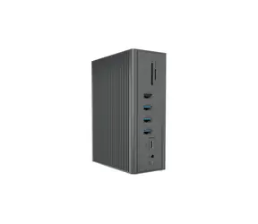Stacja dokująca do laptopa Icy Box IB-DK2262AC czarna / 3x USB3.0 + 3x USB 2.0 + 1x USB-C/ 1x VGA + 2x HDMI / 1x RJ45