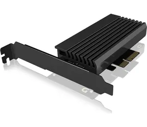 Konwerter IB-PCI214M2-HSL dla 1x M.2 NVMe do PCIe x4 z paskiem LED i radiatorem