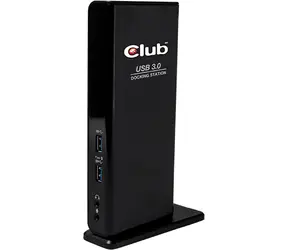 Club3D CSV-3242HD Stacja dokująca USB 3.0 podwójny wyświetlacz czarny / USB 3.0 / HDMI / DVI / RJ-45 / 4xUSB / wejście optyczne 