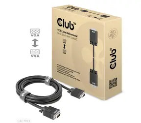 Kabel Club3D CAC-1703 VGA M/M 3M czarny / FHD 