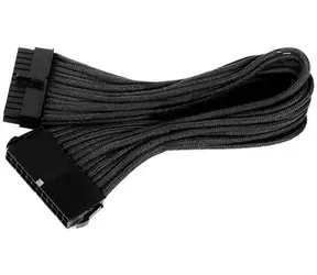 Kabel Silverstone 24-pin ATX 30cm czarny / przedłużacz / kable indywidualnie plecione