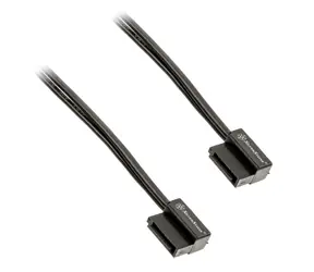 Kabel Silverstone SST-CP11B Super Low Profile SATA 6G 50 cm czarny / złącza płaskie / 90° 