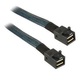 Kabel Silverstone SST-CPS04 SAS mini 36-pin 50cm czarny / 36-pin SFF-8643