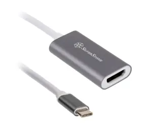 Silverstone SST-EP07C-E USB-C - HDMI 2.0b 10cm szary