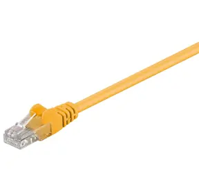 MicroConnect CAT5e U/UTP 0,25 m żółty / PVC