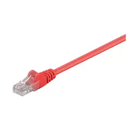 MicroConnect CAT5e U/UTP 1m CCA czerwony / PVC / AWG 26/7 / CCA
