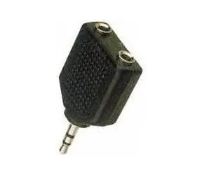 Adapter audio MicroConnect stereo mini jack 3,5 mm (M) - 2x jack 3,5 mm (F) czarny