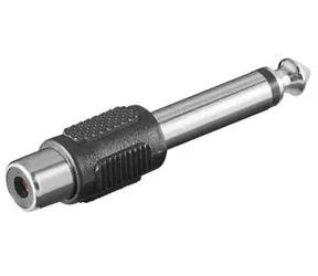 Adapter MicroConnect mono jack 6,35 mm (M) - RCA (F)