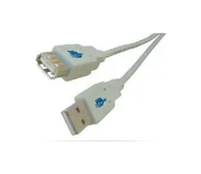 Kabel połączeniowy MicroConnect USB 2.0 M - USB 2.0 F 0,1 m biały / 480 Mbit/s