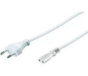 Przewód zasilający MicroConnect EU C - C7 1,5 m biały