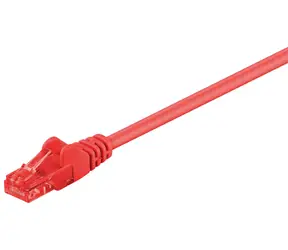 MicroConnect CAT6 U/UTP 0,25m czerwony / PVC