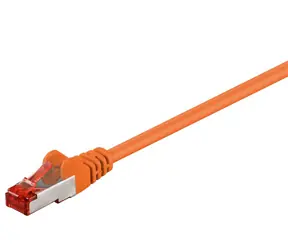 MicroConnect CAT6 F/UTP 0,25m pomarańczowy / PVC