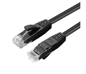 MicroConnect CAT6 U/UTP 0,2m czarny / LSZH