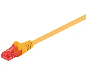 MicroConnect CAT6 U/UTP 0,5m CCA żółty / PVC