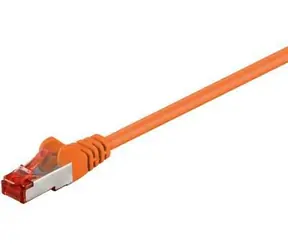 MicroConnect CAT6 F/UTP 0,5m pomarańczowy / PVC