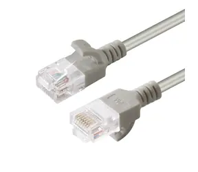 MicroConnect CAT6a U/UTP SLIM 0,5 m szary / LSZH