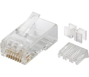 Złącze MicroConnect RJ-45 MP8P8C CAT6 przezroczyste 10 szt.