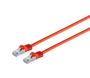 Kabel krosowy MicroConnect CAT7 S/FTP 0,25 m czerwony / LSZH