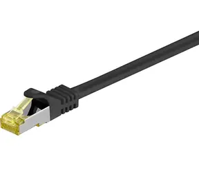 Kabel krosowy MicroConnect CAT7 S/FTP 0,25 m czarny / LSZH