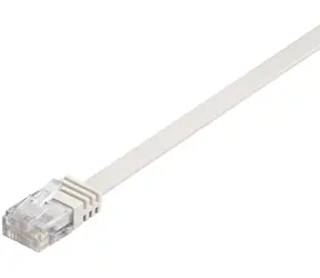 MicroConnect CAT6 U/UTP FLAT 0,25m biały / PVC