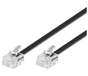 Kabel MicroConnect Modular RJ11 6P/4C 2m czarny 