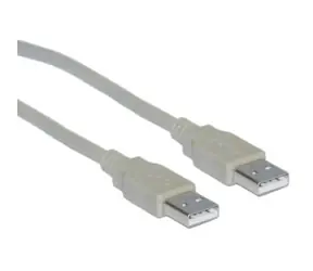 Kabel MicroConnect USB2.0 A (M) - USB2.0 A (M) 2m szary / 480Mbit/s