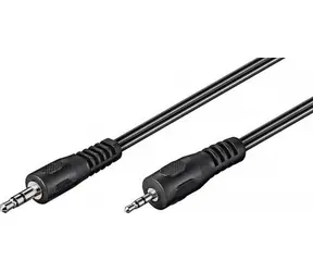 Kabel audio MicroConnect stereo mini jack 3,5 mm (M) - mini jack 2,5 mm (M) 2 m czarny