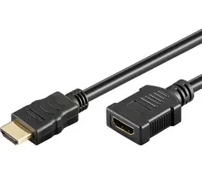 Przewód przedłużający MicroConnect HDMI 1.4 (męski) - HDMI 1.4 (żeński) 0,5 m czarny