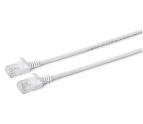 MicroConnect CAT6a U/UTP SLIM 1,5 m biały / LSZH