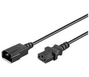 Przewód zasilający MicroConnect C14 - C13 0,5 m czarny