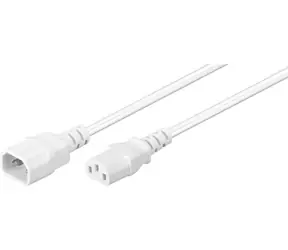 Przewód zasilający MicroConnect C14 - C13 0,5 m biały