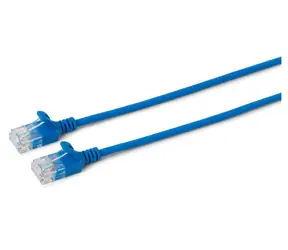 MicroConnect CAT6a U/UTP SLIM 1,5 m niebieski / LSZH