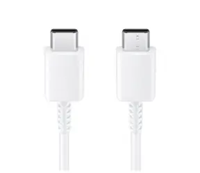 Kabel do transmisji danych Samsung Type C - Type C 3A 1,8m biały (w torbie)