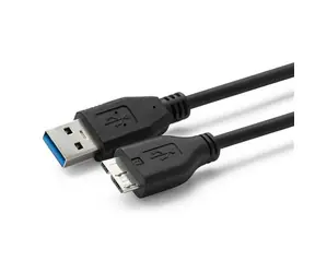 Kabel MicroConnect USB3.0 A (M) - microUSB B (M) 0,5 m czarny / 5000 Mbit/s