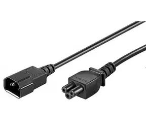 Kabel przedłużający MicroConnect C14 - C5 1m czarny
