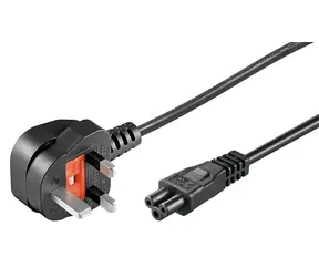 Przewód zasilający MicroConnect UK typu G - C5 0,5 m czarny / końcówka angielska