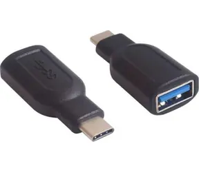 Adapter MicroConnect USB-C (M) - USB3.0 A (F) czarny 