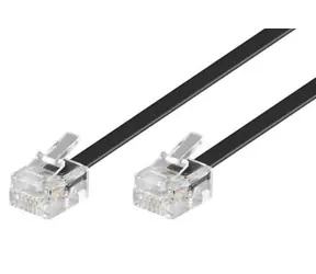 Kabel MicroConnect Modular RJ11 6P/4C 6m czarny 
