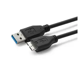 Kabel MicroConnect USB3.0 A (M) - microUSB B (M) 1m czarny / 5000Mbit/s