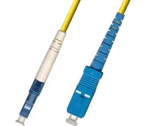 Cable światłowodowy MicroConnect LC/SC jednomodowy simplex OS2 1m żółty