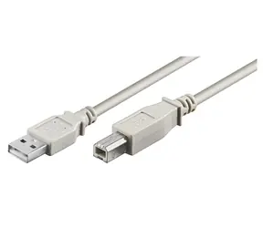 Kabel MicroConnect USB2.0 A (M) - USB2.0 B (M) 5m biały / 480Mbit/s
