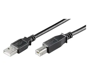 Kabel MicroConnect USB2.0 A (M) - USB2.0 B (M) 5m czarny / 480Mbit/s